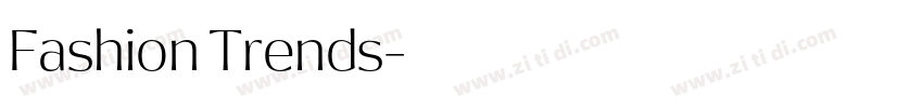 Fashion Trends字体转换